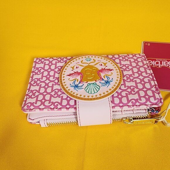 Loungefly Barbie Movie Logo Pink Flamingo Flap Wallet NEW - Picture 9 of 14